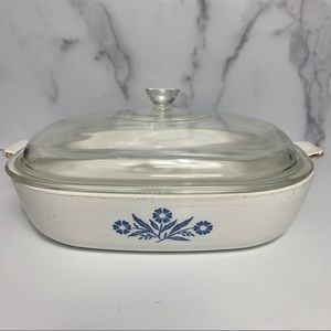Corningware Blue Cornflower Casserole Dish & Lid